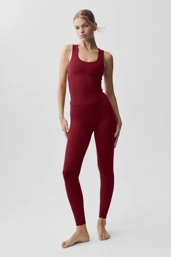 Alo Softsculpt Define Leggings – Summer Romance Red