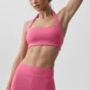 Alo Softsculpt „Feel the Heat“ Neckholder-BH – Paradise Pink