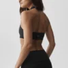 Alo Softsculpt „Feel the Heat“ Neckholder-BH – Schwarz