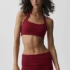 Alo Softsculpt „Feel the Heat“ Neckholder-BH – Summer Romance Red