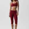Alo Softsculpt „Feel the Heat“ Neckholder-BH – Summer Romance Red