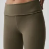 Alo Softsculpt Foldover Flare Legging – Olive Tree