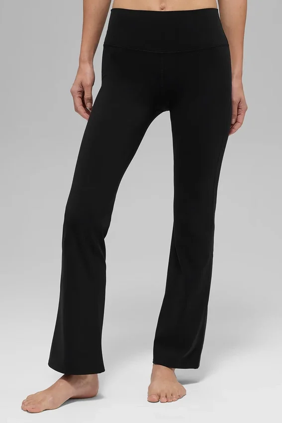 Alo Softsculpt High-Waist 7/8 Bootcut Leggings – Schwarz