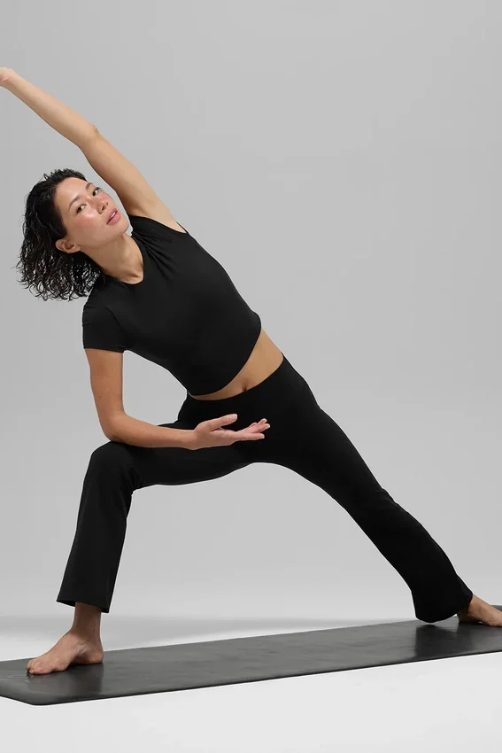 Alo Softsculpt High-Waist 7/8 Bootcut Leggings – Schwarz