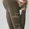 Alo Softsculpt High-Waist 7/8-Leggings – Olive Tree