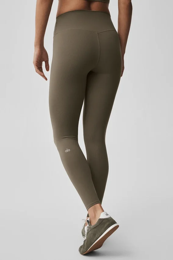 Alo Softsculpt High-Waist 7/8-Leggings – Olive Tree