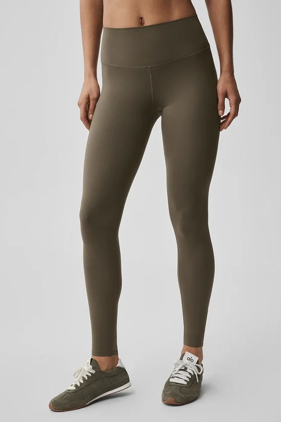 Alo Softsculpt High-Waist 7/8-Leggings – Olive Tree