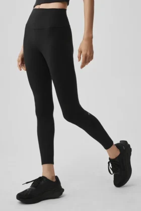 Alo Softsculpt High-Waist 7/8-Leggings – Schwarz