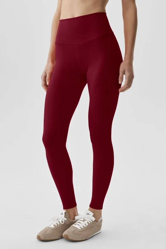 Alo Softsculpt High-Waist 7/8-Leggings – Summer Romance Red