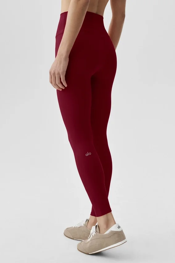 Alo Softsculpt High-Waist 7/8-Leggings – Summer Romance Red