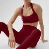 Alo Softsculpt High-Waist 7/8-Leggings – Summer Romance Red