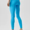 Alo Softsculpt High-Waist 7/8 Superset Leggings – Azurblau
