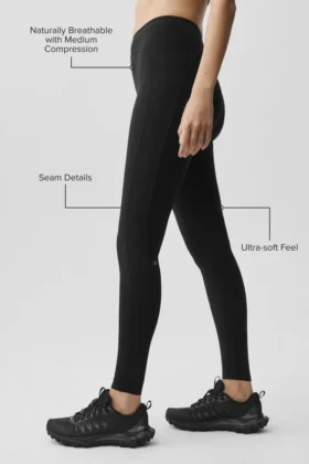 Alo Softsculpt High-Waist 7/8 Superset Leggings – Schwarz