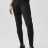 Alo Softsculpt High-Waist 7/8 Superset Leggings – Schwarz