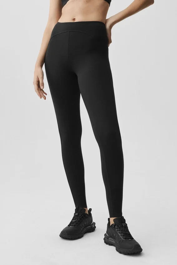Alo Softsculpt High-Waist 7/8 Superset Leggings – Schwarz