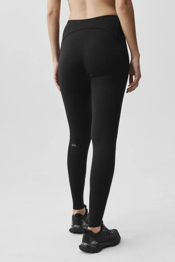 Alo Softsculpt High-Waist 7/8 Superset Leggings – Schwarz