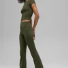 Alo Softsculpt High-Waist Bootcut Leggings – Olivgrün