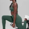 Alo Softsculpt High-Waist-Leggings – Clover Green