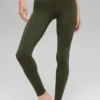 Alo Softsculpt High-Waist-Leggings – Green Olive