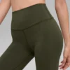 Alo Softsculpt High-Waist-Leggings – Green Olive