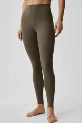 Alo Softsculpt High-Waist-Leggings – Olive Tree