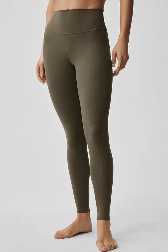 Alo Softsculpt High-Waist-Leggings – Olive Tree