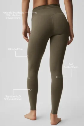 Alo Softsculpt High-Waist-Leggings – Olive Tree