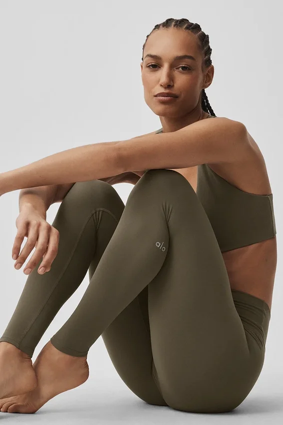 Alo Softsculpt High-Waist-Leggings – Olive Tree