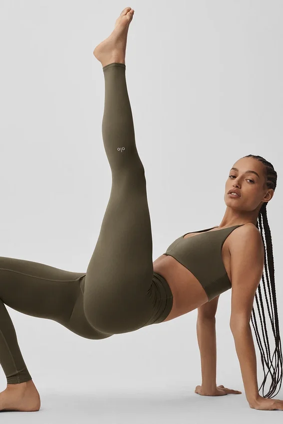 Alo Softsculpt High-Waist-Leggings – Olive Tree