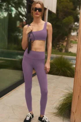 Alo Softsculpt High-Waist Leggings – Plum Kiss