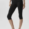 Alo Softsculpt Low-Rise Foldover Capri – Schwarz