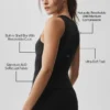Alo Softsculpt No Nonsense BH-Tanktop – Schwarz