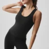 Alo Softsculpt No Nonsense BH-Tanktop – Schwarz