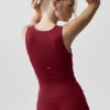 Alo Softsculpt No Nonsense BH-Tanktop – Summer Romance Red