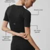 Alo Softsculpt Precision Half Sleeve Tee – Schwarz