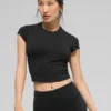 Alo Softsculpt Precision Kurzarmshirt – Schwarz