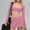 Alo Softsculpt Precision Minirock – Pink Wild Rose