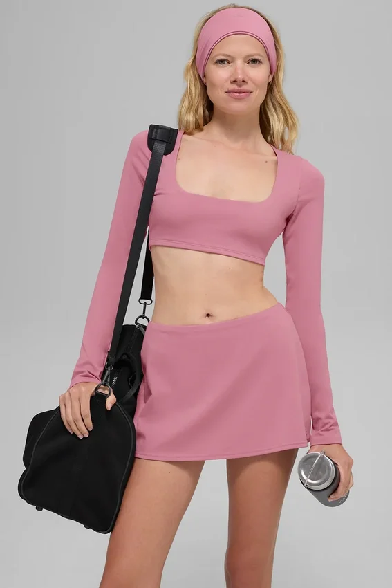 Alo Softsculpt Precision Minirock – Pink Wild Rose