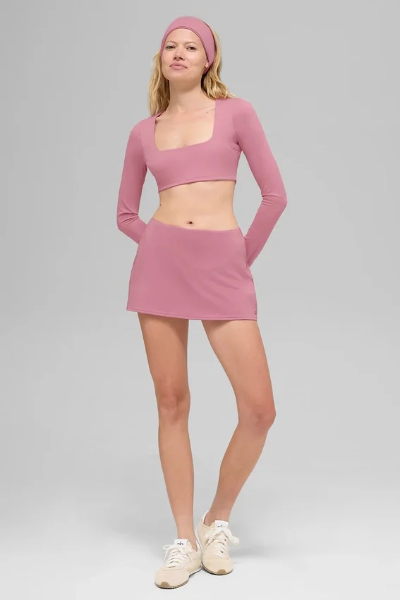 Alo Softsculpt Precision Minirock – Pink Wild Rose