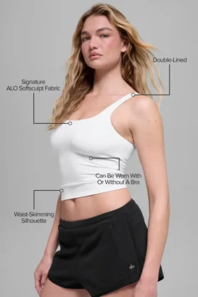 Alo Softsculpt Precision Tank – Weiß