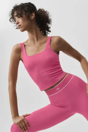 Alo Softsculpt Precision Top – Paradise Pink