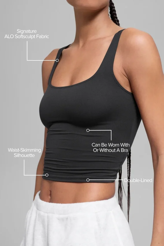 Alo Softsculpt Precision Top – Schwarz