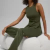Alo Softsculpt Precision Volllängen-BH-Tanktop – Green Olive