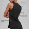 Alo Softsculpt Precision Volllängen-BH-Tanktop – Schwarz