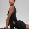 Alo Softsculpt Precision Volllängen-BH-Tanktop – Schwarz