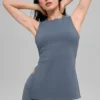 Alo Softsculpt Precision Volllängen-BH-Top – Bluestone