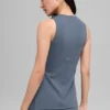 Alo Softsculpt Precision Volllängen-BH-Top – Bluestone