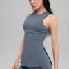 Alo Softsculpt Precision Volllängen-BH-Top – Bluestone