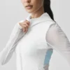 Alo Softsculpt Superset Jacke mit durchgehendem Reißverschluss – Weiß