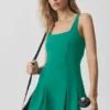 Alo Softsculpt Topspin Tenniskleid – Emerald Isle